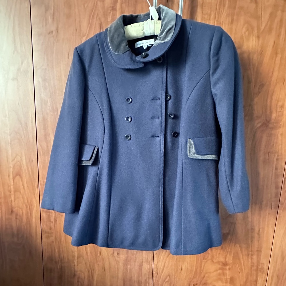SEE BY CHLOE VIRGIN WOOL JACKET (SIZE M - US 38)